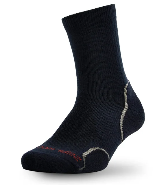 1 pair dark blue Носки из мериносовой шерсти, ZEALWOOD Athletic cushit Crew hiking& походные носки, 1/3 пар - Цвет: 1 pair dark blue
