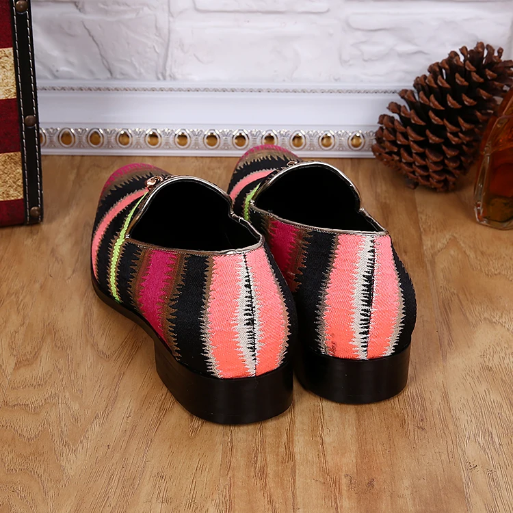 

ristia Bella Spring and Autumn Loafer Genuine Leather Men Shoes Slip on Business Dress Fashion Pointed Top Shoes