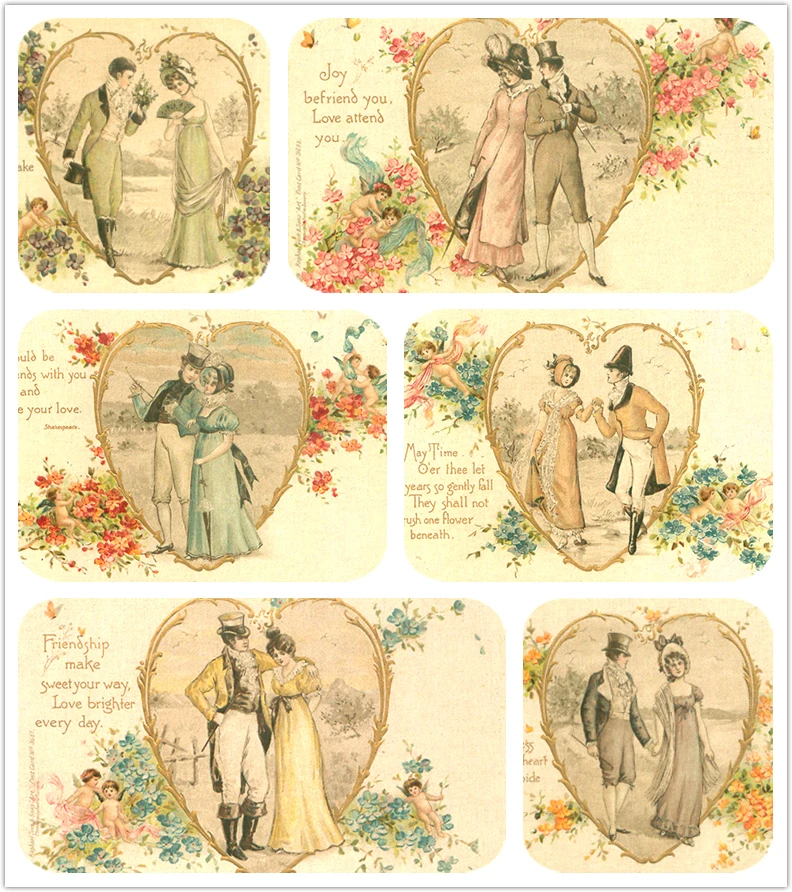 Парные хлопковые одеяла ручной работы в викторианском стиле 31*20 см x 6 шт. | Дом и