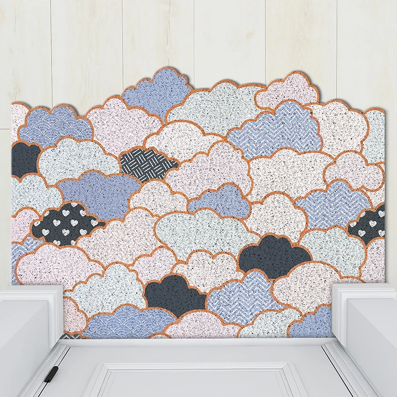 Приветствуется домашний коврик из ПВХ с шелковой петлей для прихожей спальни