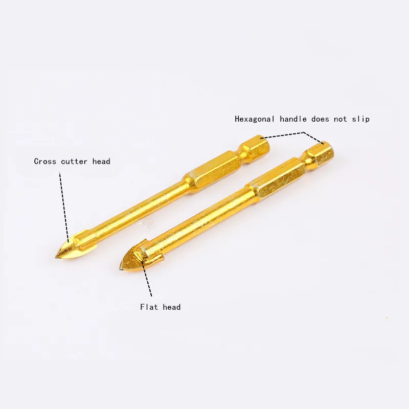 

1pcs hexagon shank alloy triangle drill bit ceramic glass hole opener ceramic tile drill bit pistol drill impact drill bit