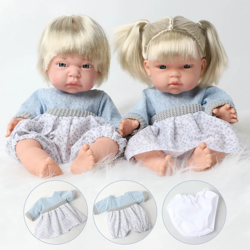 12 дюймовая Кукла reborn bebe Реалистичная кукла для новорожденных с короткими