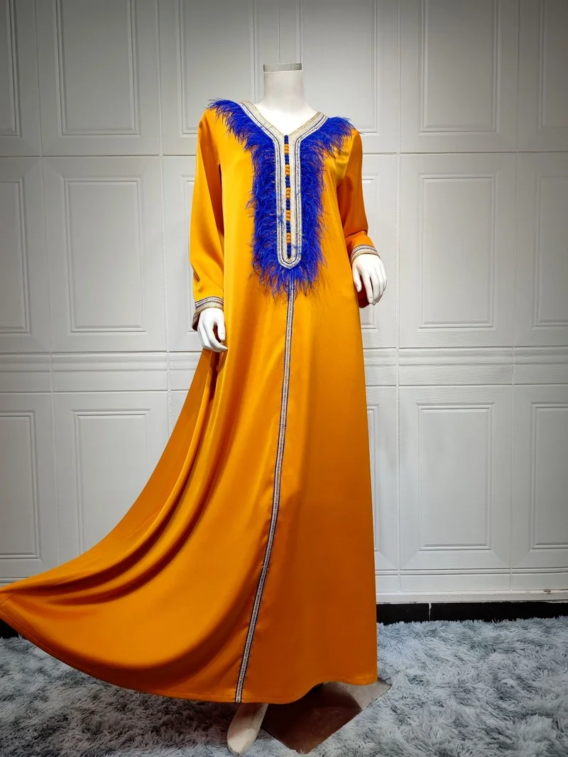 Abaya Dubai Turkey Muslim Hooded Dress Women Moroccan Caftan Elegant Lady Islamic Clothing 2021 Eid Mubarak Djellaba Femme