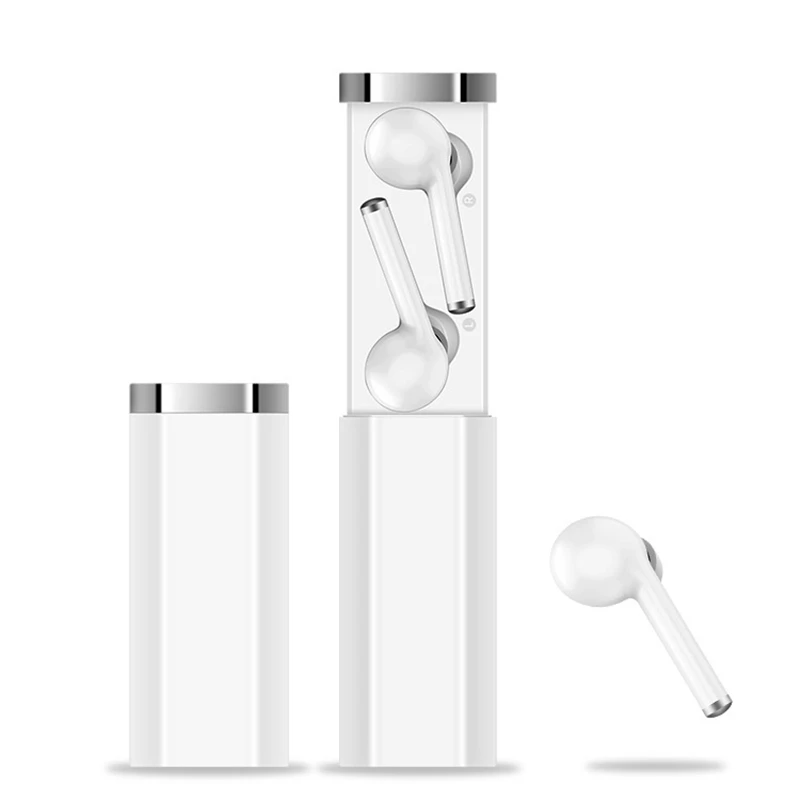 White LEORY TW50 TWS Беспроводные bluetooth 5,0 Наушники Hi-Fi стерео смарт-гарнитура сенсорные наушники розовый черный синий белый - Цвет: White