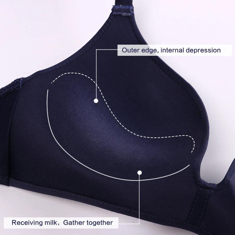 Seamless Bras for Women Push Up No Wire Brassiere A B Cup Underwear Three Quarters(3/4 Cup) Lingerie Sexy Bra | Женская одежда