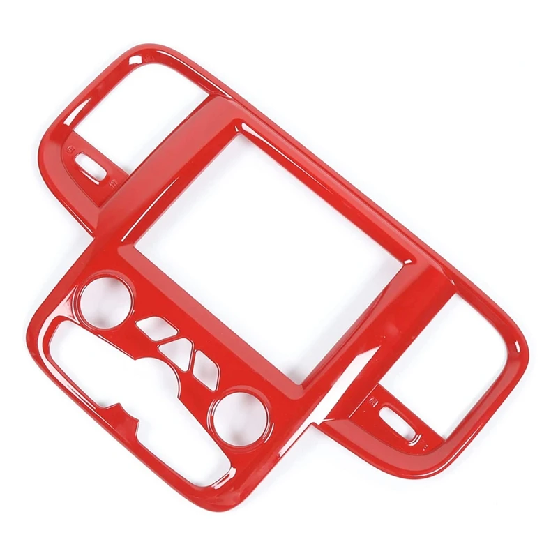 

Панель навигации, панель приборной панели, вентиляционные отверстия, отделочная крышка, аксессуары для салона Dodge RAM 2011-2017, красный