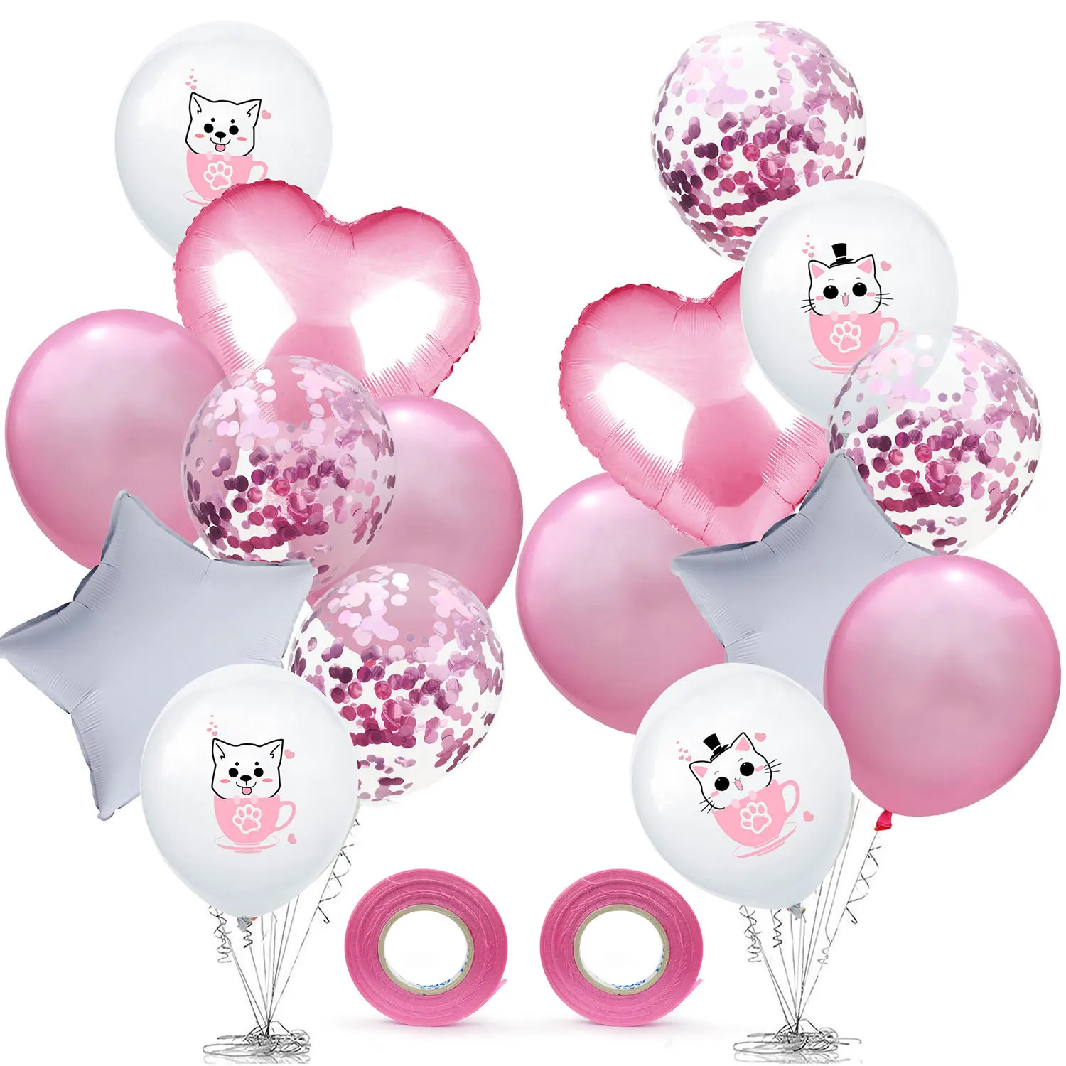 12 дюймовый латексный шар в виде мультяшного Кита кота собаки звездное сердце 18