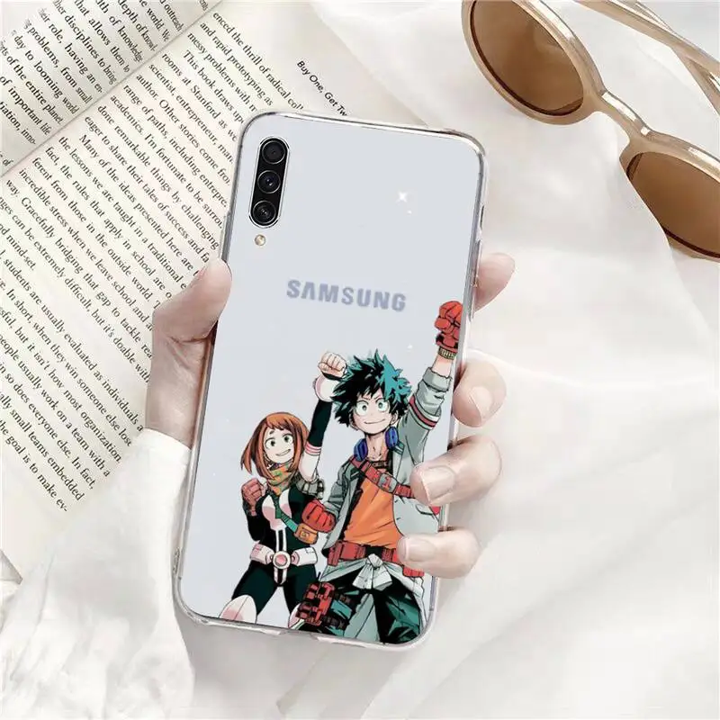 

My hero academia Phone Case Transparent For Samsung Galaxy A71 A21s S8 S9 S10 plus note 20 ultra