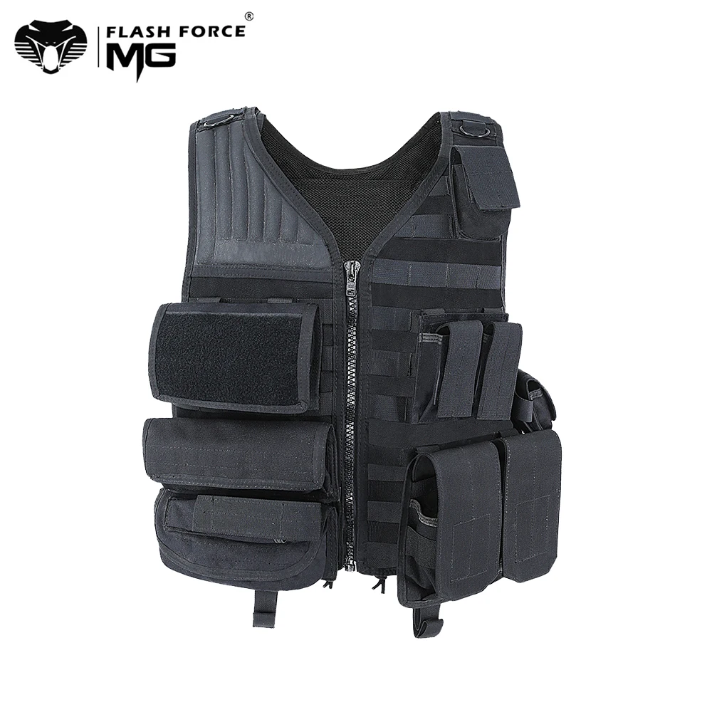 MGFLASHFORCE дышащий Тактический Жилет Molle Swat боевой жилет для охоты ПЕЙНТБОЛА военный