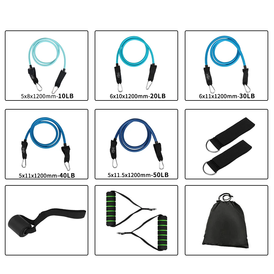 Эластичная Трубка для фитнеса Резиновая лента упражнений экспандер тренировок
