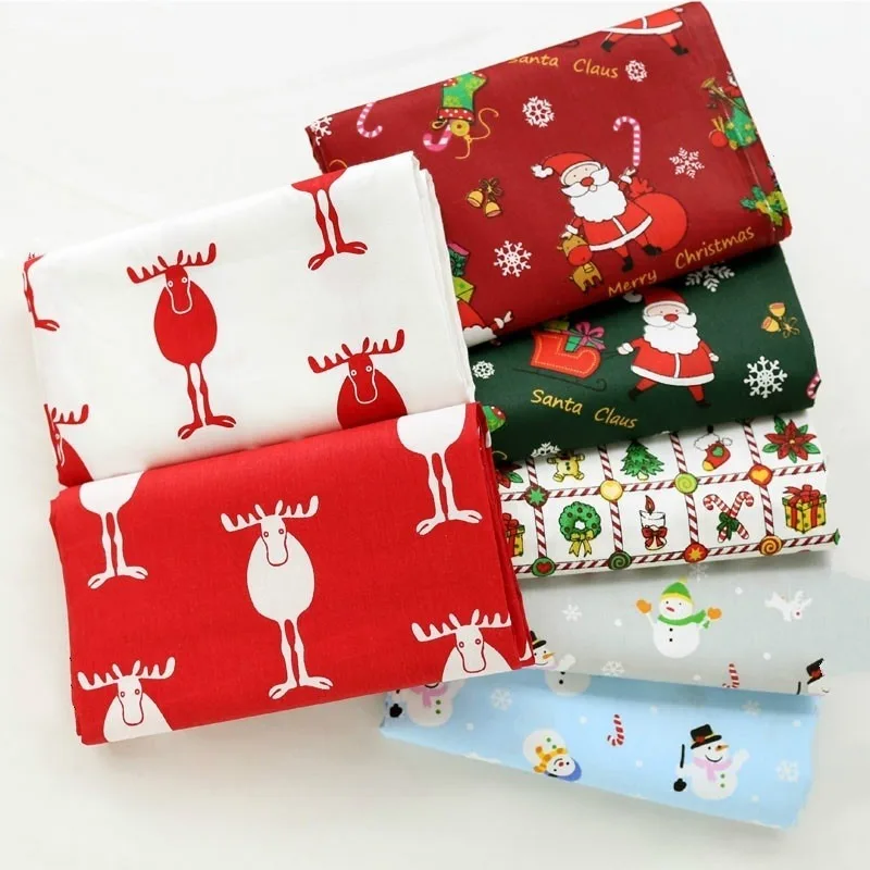 Carrywon 7 шт. Санта Клаус Олень мультфильм Рождественская серия саржа DIY Ручная
