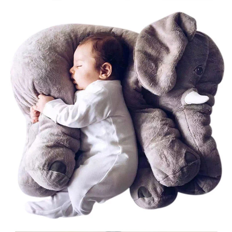 40 см/60 см слон высота большая плюшевая кукла игрушка Дети Спящая задняя подушка