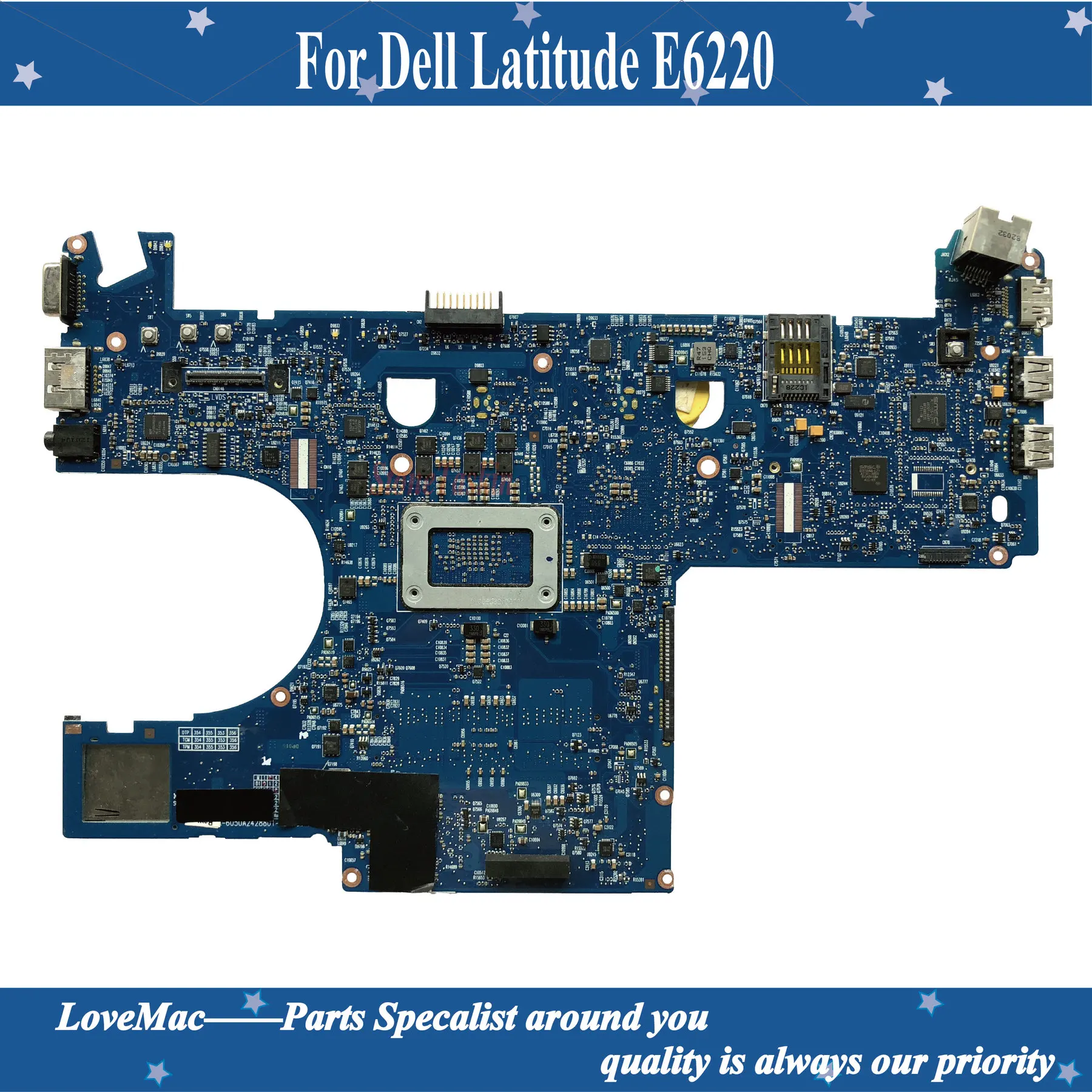 Высокое качество CN-0R97MN для Dell Latitude E6220 Материнская плата ноутбука SR04A I5-2520M DDR3L100 %