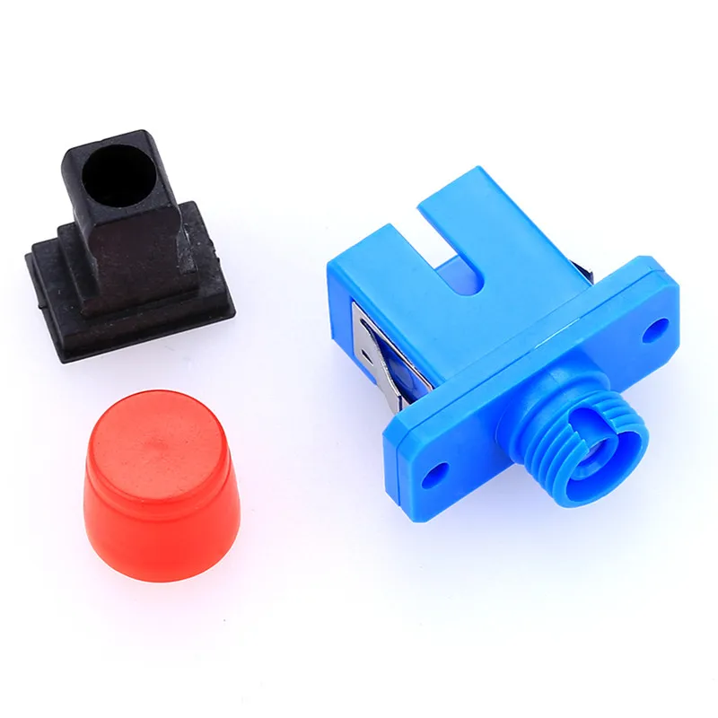 

100PCs Fiber Optical SC-FC Plastic Adapter Coupler FC-SC Flange Plate Converter