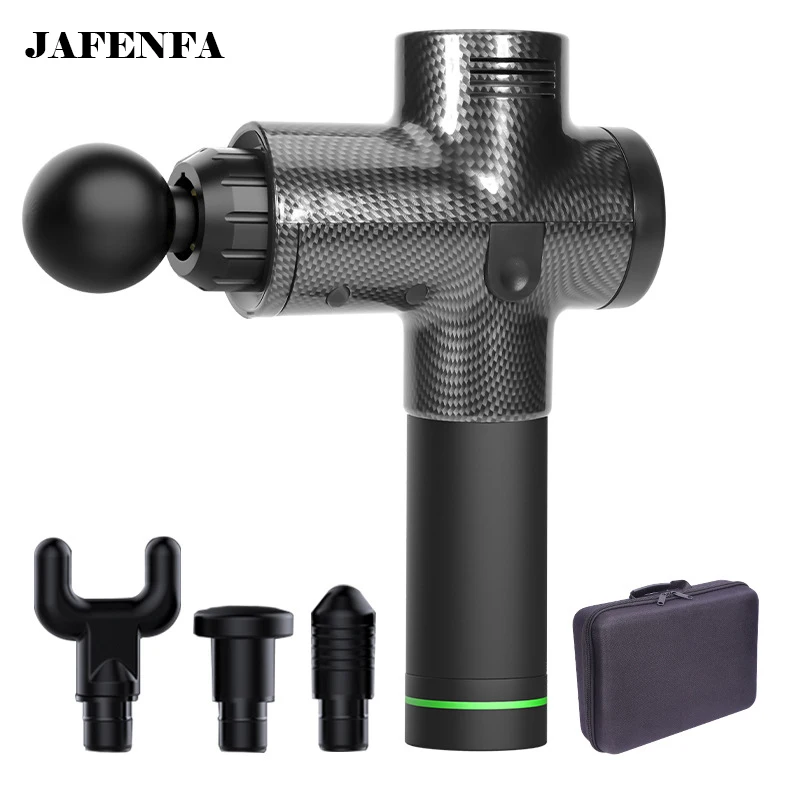 30 Gear 4 Heads High Frequency Massage Gun Muscle Relaxation Body Deep Tissue Fascia Massager LCD massageador Fitness Equipment |
