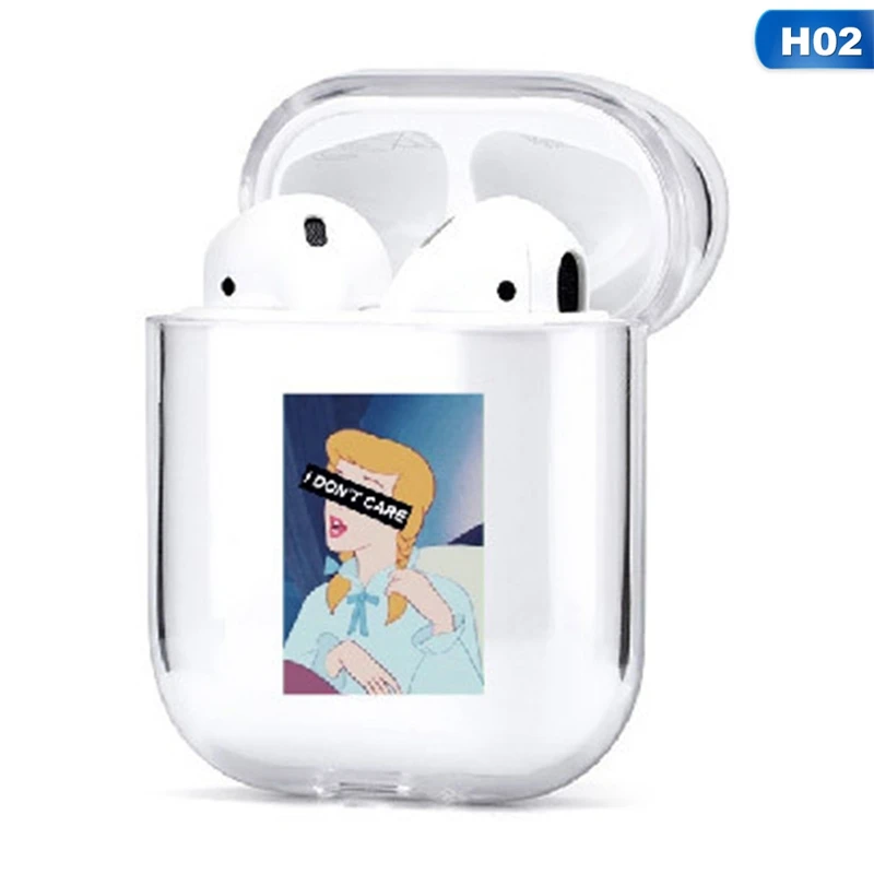 Милый чехол для Apple airpods со смешными героями из мультфильмов статуи искусство