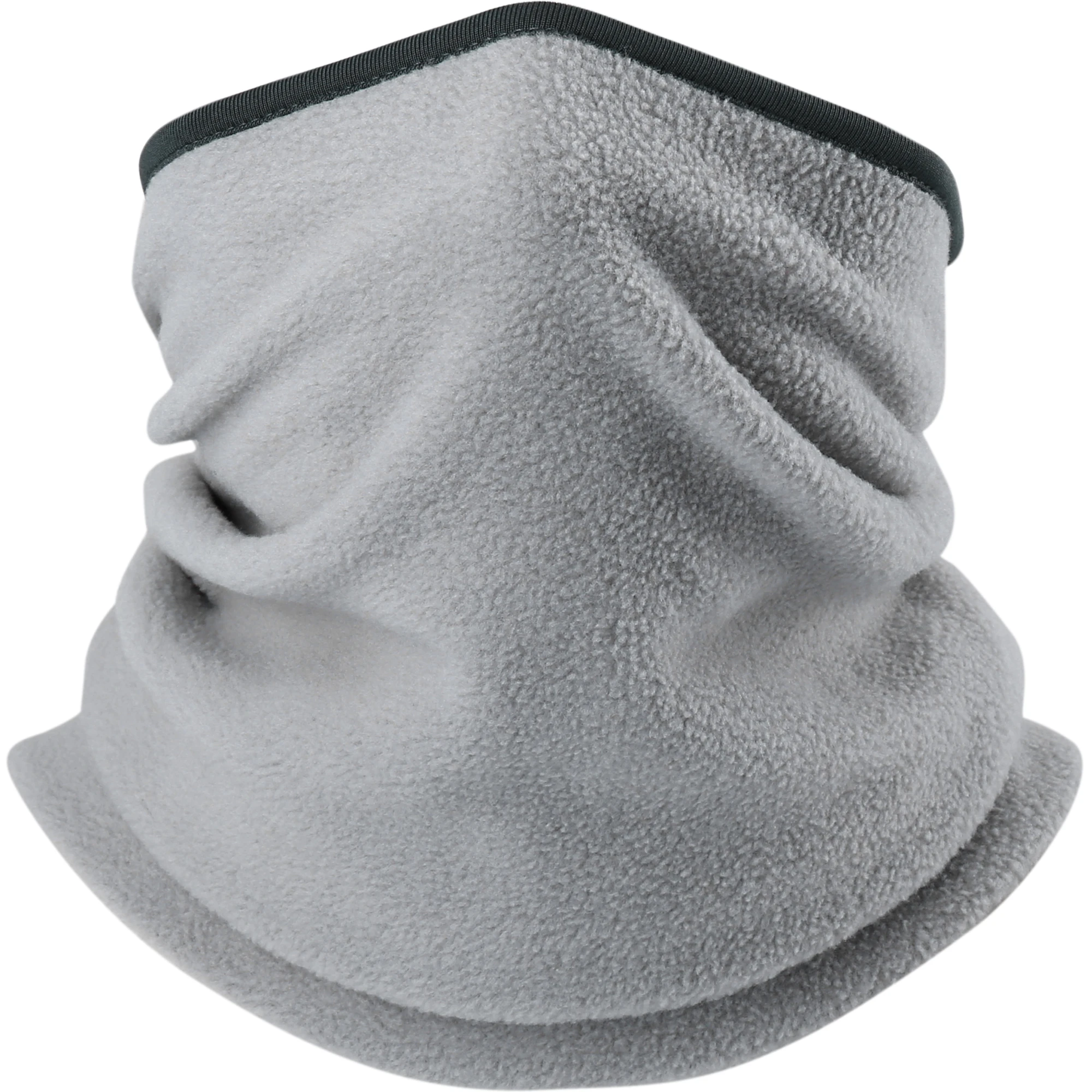 Light Gray Зимние флисовые гетры для шеи, маска для лица, мотоциклетный мото кольцо, трубчатый шарф, снуд, защита на голову, шлем, подкладка, банданы для женщин и мужчин - Цвет: Light Gray