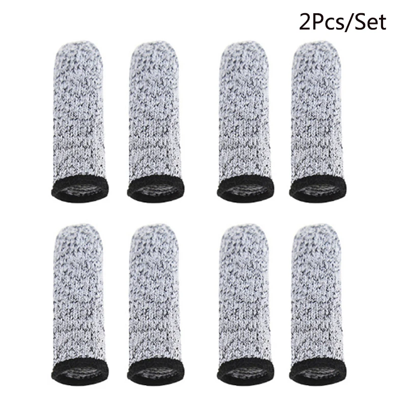 

2Pcs/Set Anti-Cut Finger Cover Finger Protector Sleeve Cover Finger Peel Fingertip Gloves Picking Finger Cover Kitchen Tools
