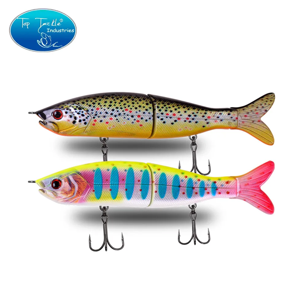 

CF LURE artificial fishing lure sinking swimbait for pike perch musky Lifelke Jointed bait segment 125MM 24G with tail