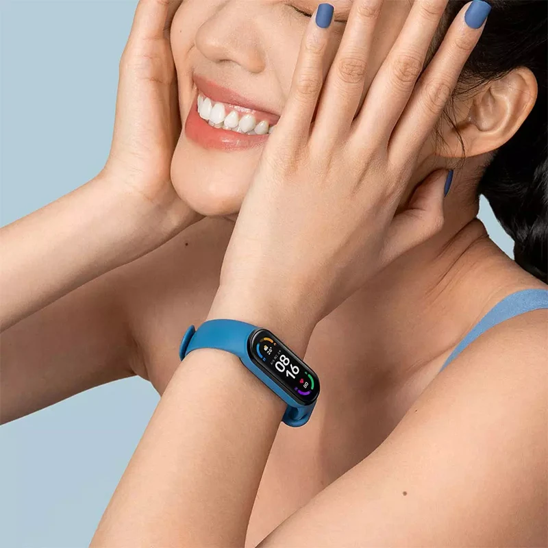 Смарт-браслет Xiaomi Mi Band 6 фитнес-трекер с измерением пульса и Bluetooth | Электроника