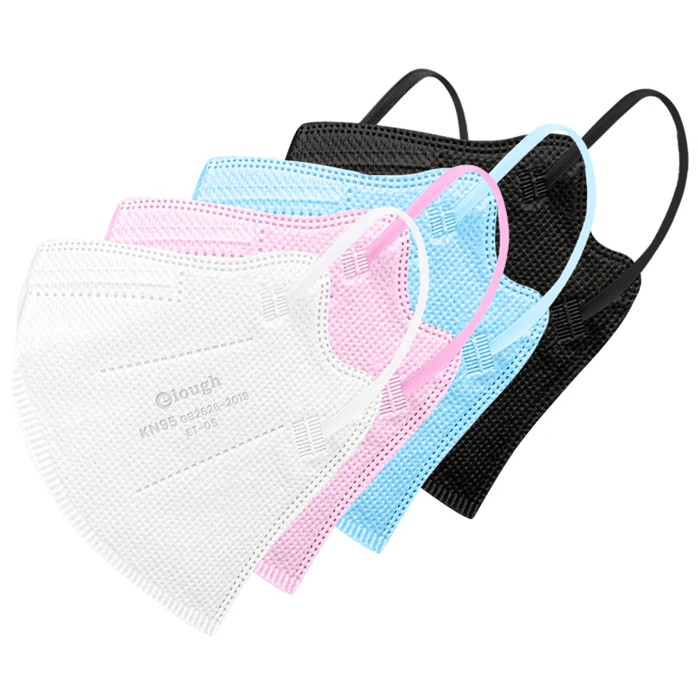 10-100 ШТ. Одноразовая детская маска для лица промышленного использования с пятью слоями и завязками за уши, из модной ткани для мальчиков и девочек от 6 до 12 лет.