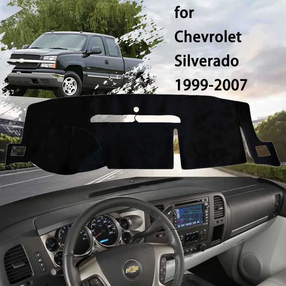 

Dashboard Cover Dashmat Pad Dash Anti-slip Carpet Non-slip Mat Protection Visor for Chevrolet Silverado C/K GMC Sierra 1999~2007