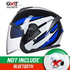 Полушлемы GXT для мотоциклов, для байкеров, мотоциклов, с двойными линзами, пыленепроницаемые, наушники, беспроводной динамик, гоночный шлем