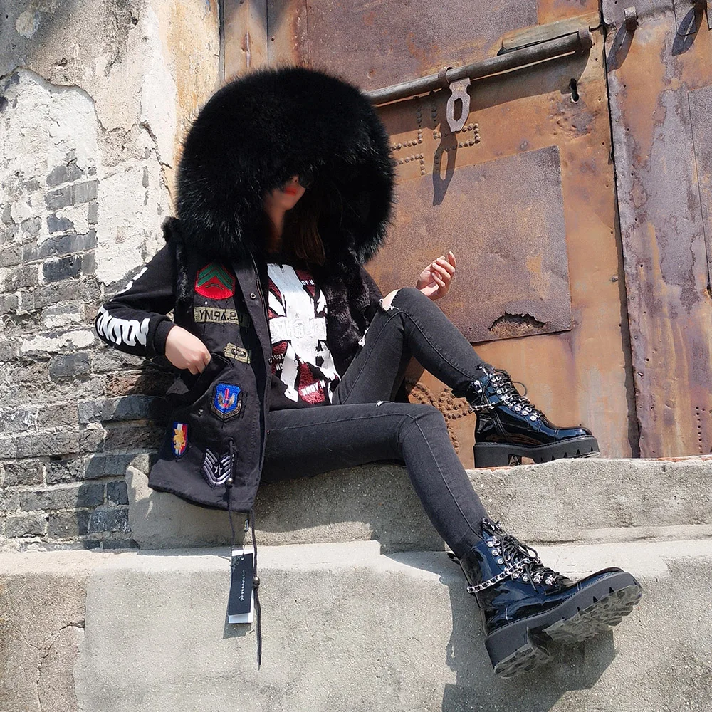 Женский хлопковый жилет MAOMAOKONG стеганая куртка с вышивкой большим воротником из