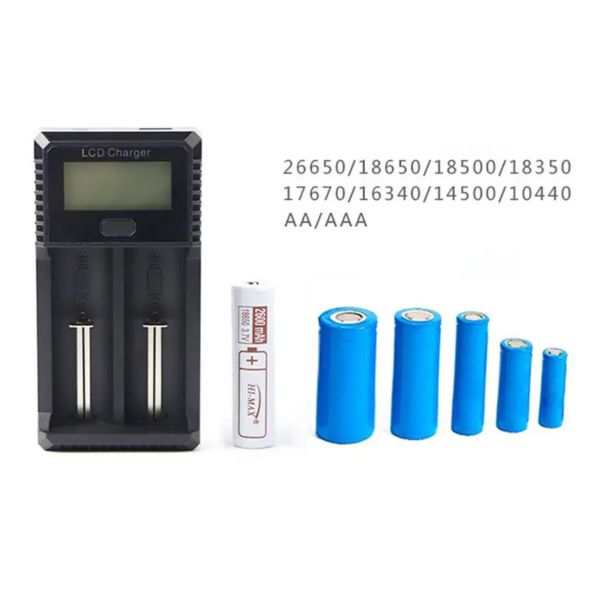 Интеллектуальное зарядное устройство Black2 для аккумуляторов AA /AAA NiMh LCD #50|Зарядные
