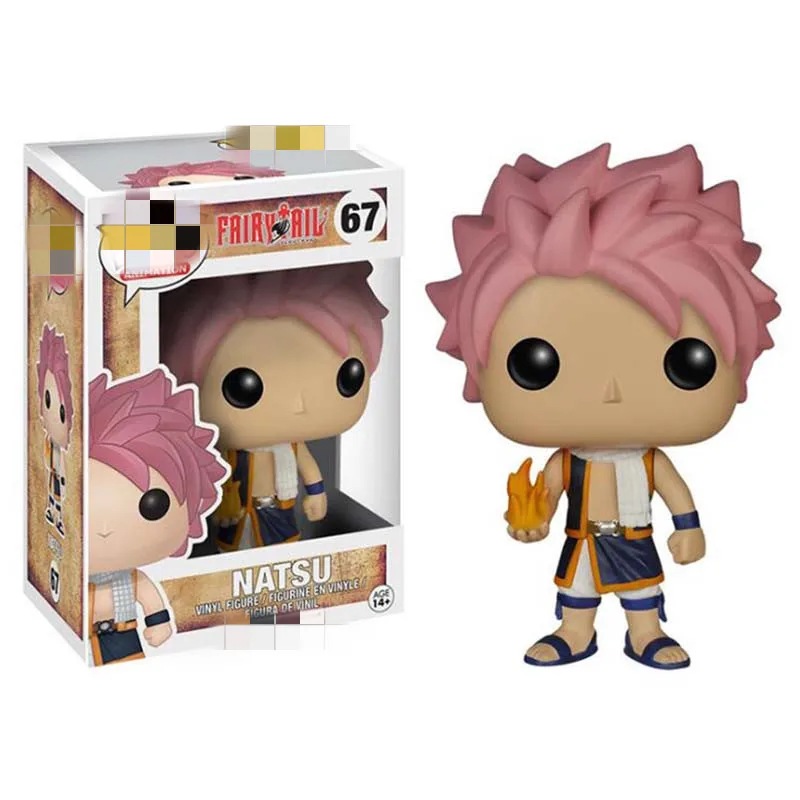 10cm Fairy Tail Naz Gajeel Natsu Collectible Dragon Force Model Vinyl Action Figures Toys for Chlidren Birthday Gift (with box) | Игрушки и