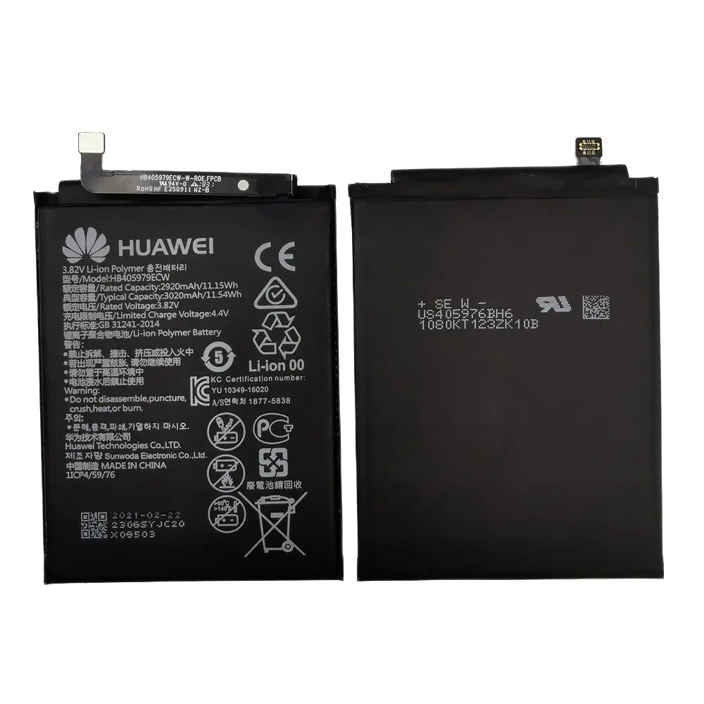 

3020mAh HB405979ECW Battery For Huawei Nova CAZ-AL10 TL00 CAN L01 CAN-L02 L12 Enjoy 6S 6C Y5 p9 lite mini
