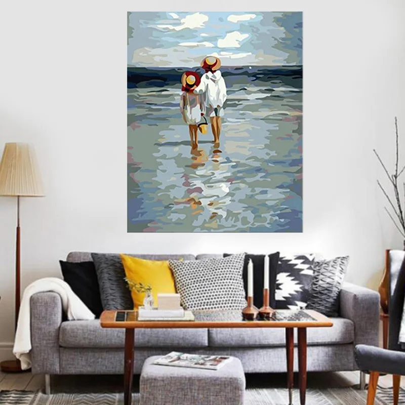 Наборы для рисования по номерам взрослых DIY Рисование на холсте краска