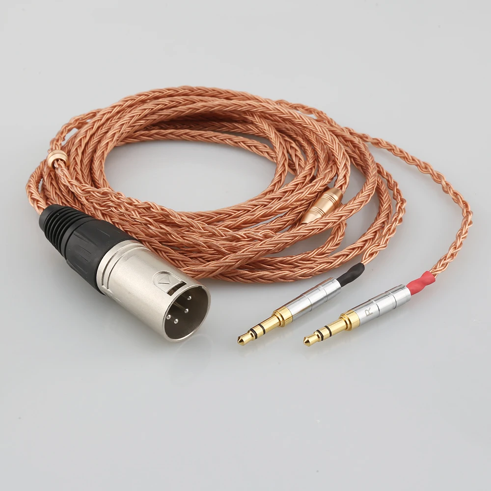 HiFi XLR сбалансированный 16 ядер 99% чистый 7N OCC медный кабель для наушников для Hifiman Sundara Ananda HE1000se HE6se he400i he400se Arya