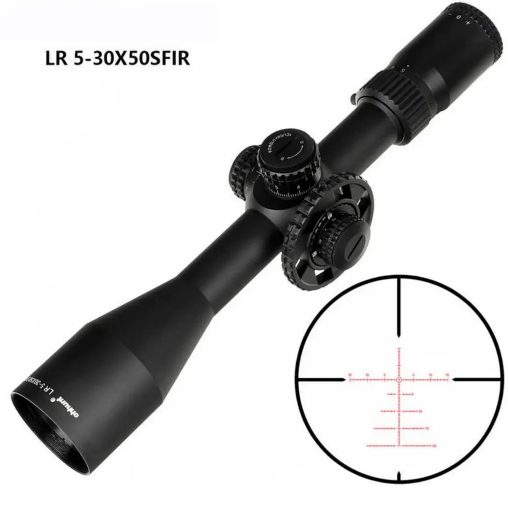 Тактический охотничий оптический прицел ohhunt LR 5 30x50 SFIR стеклянный гравированный