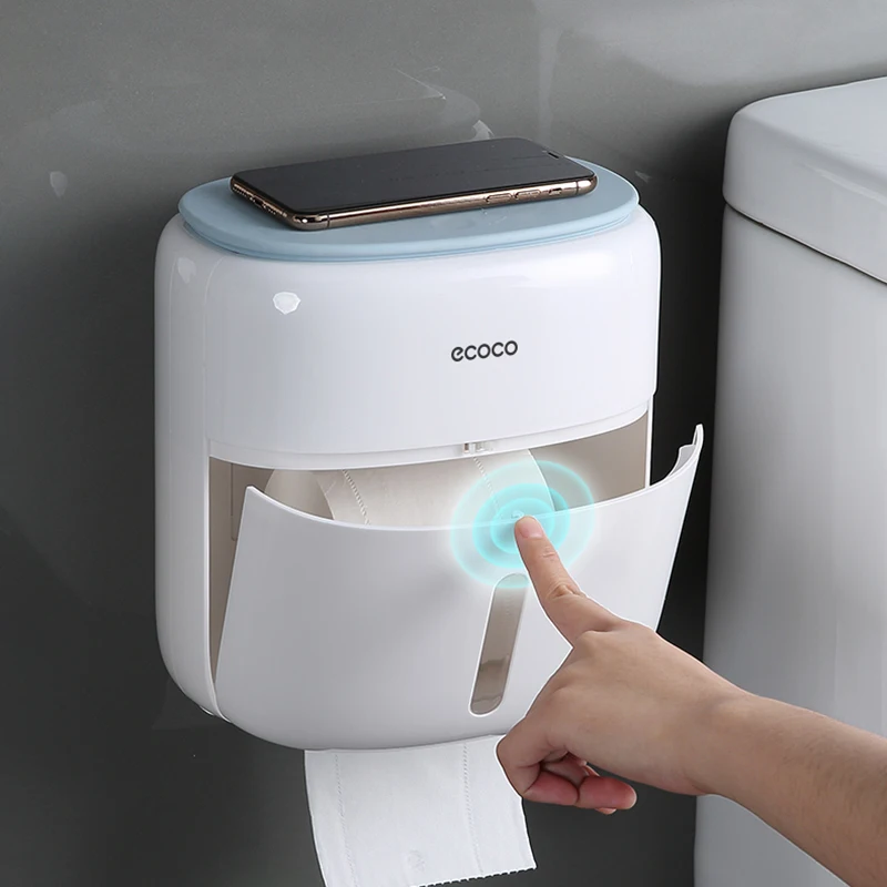 Многофункциональный настенный держатель для туалетной бумаги ECOCO