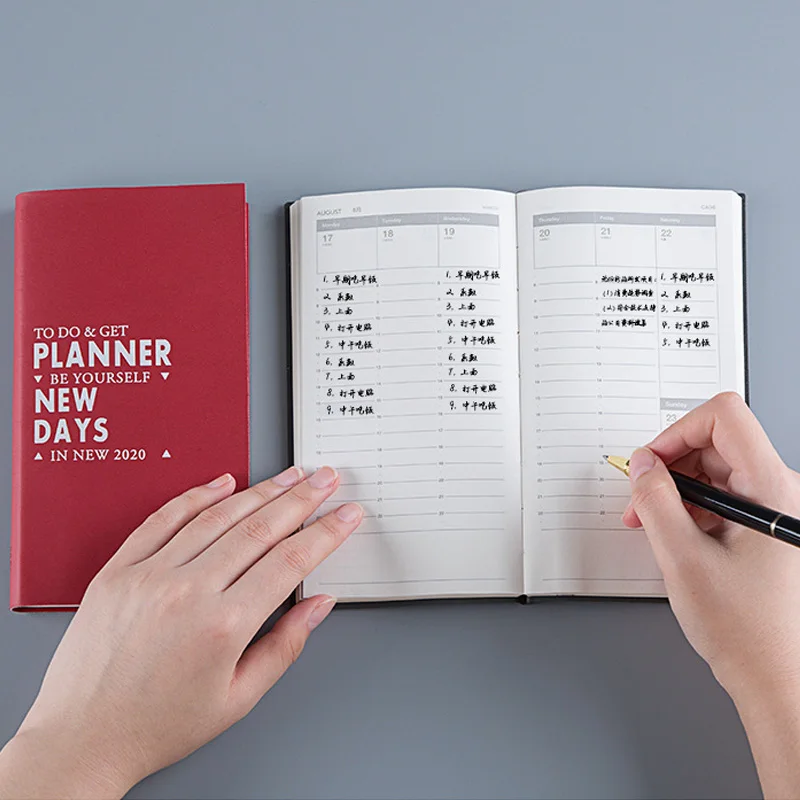 A6 Блокнот простой блокнот ежедневник 2020 органайзер ежемесячный дневник