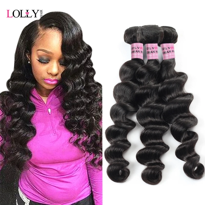 

Loose Deep Wave Bundles Brazilian Human Hair Bundles For Black Women Remy Hair Extensions Can Buy 4 Or 3 Bundles Natural Color