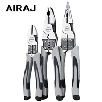 airaj 9 multi function pliers set combination pliers stripper crimper cutter heavy duty wire pliers diagonal pliers hand tools