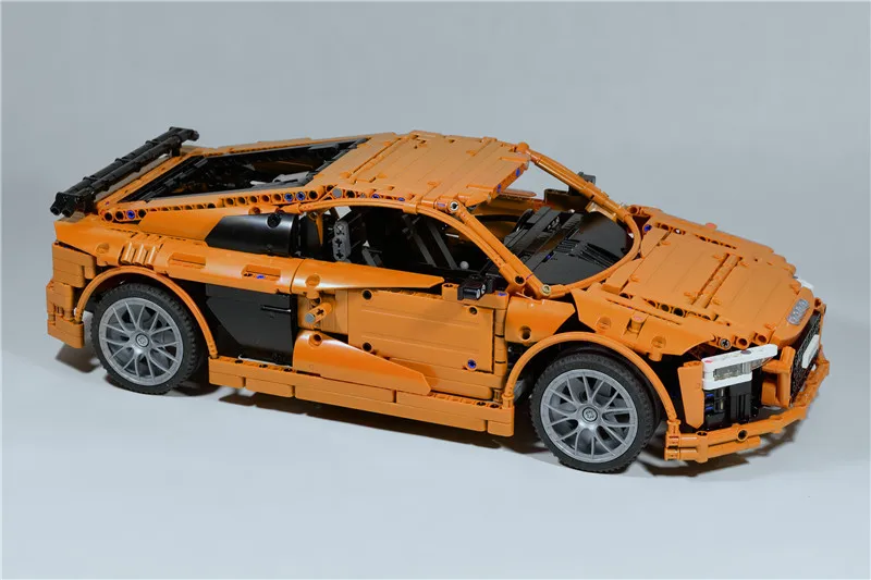 Technic RC Supercar AuDi R8 MOC набор деталей кирпича для MOC 4463 Строительные блоки Набор игрушек DIY развивающий Детский Подарок Brinquedo