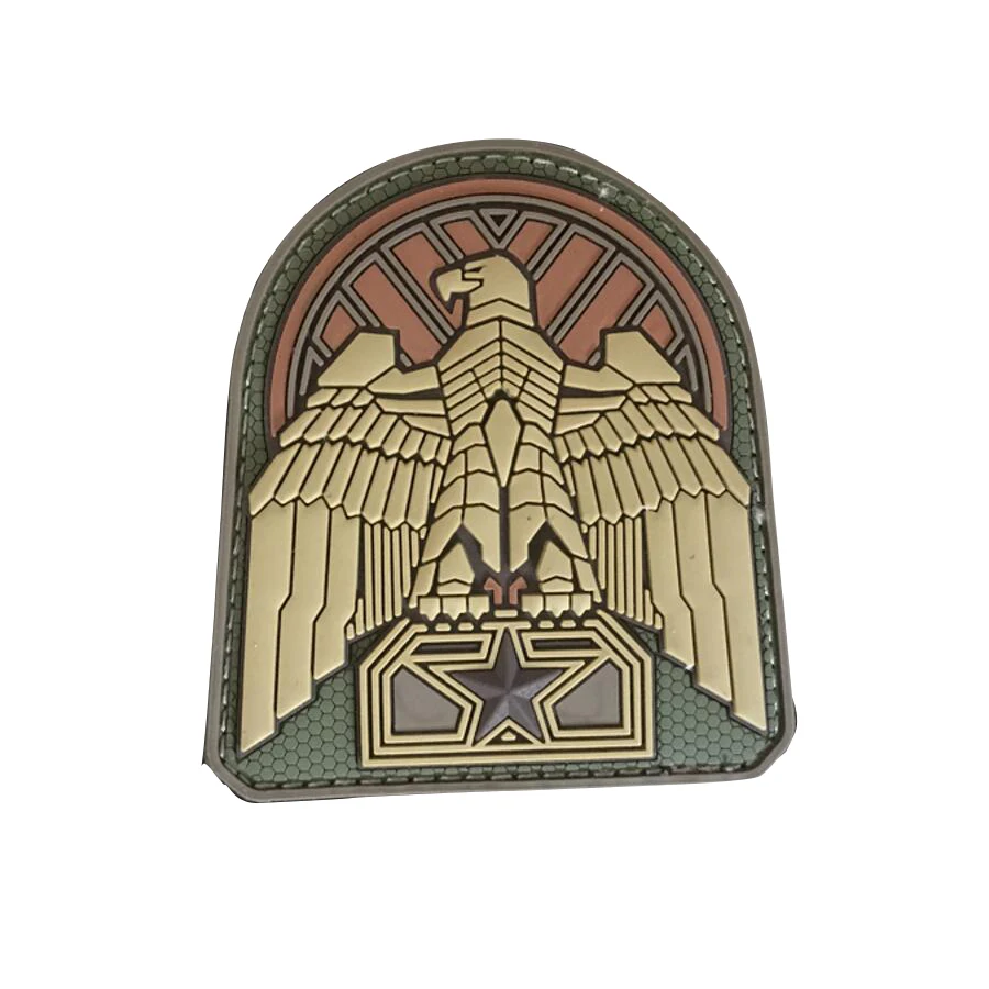 3D ПВХ резиновая нашивка с изображением орла нам армия МССБ Мультикам SWAT темные