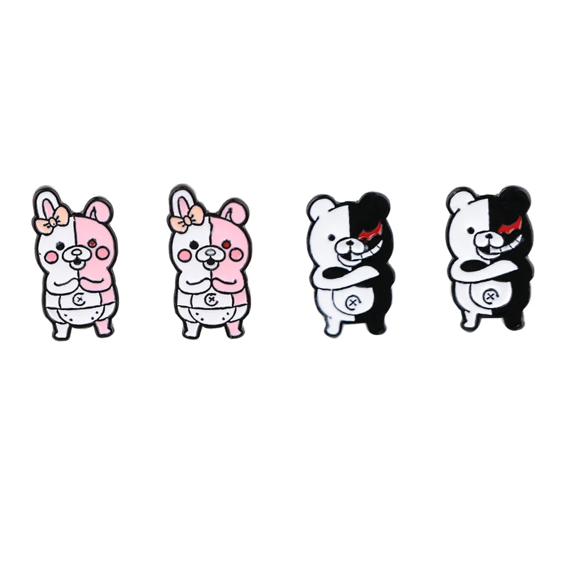 

MD869 DMLSKY Creative Funny Anime Rabbit Bear Animals Stud Earrings Jewelry Not allergic Earring for Girls Cute Gift