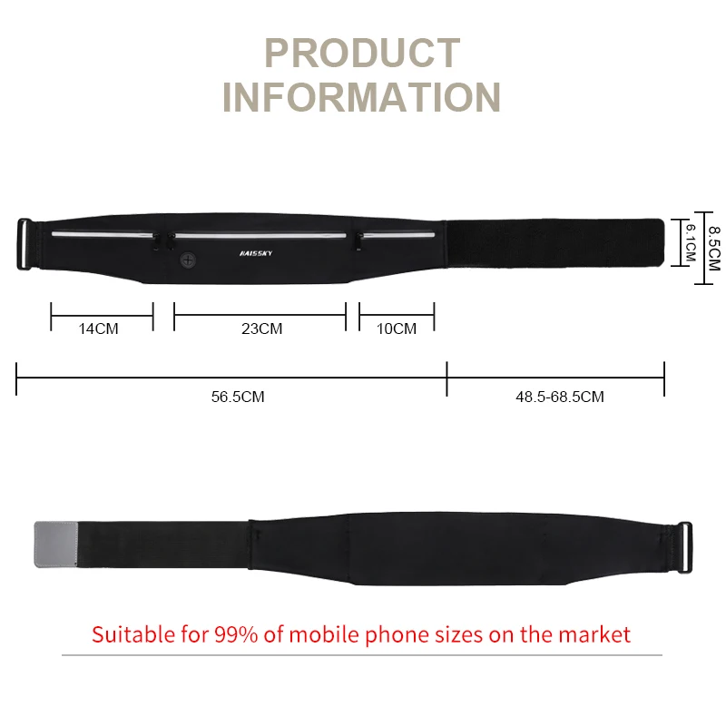 

Marathon Running Bag Pockets Sports Waist Bag Women Men Mobile Phone Case Holder Fitness Outdoor Waist Pack Belts Waterproof Bag