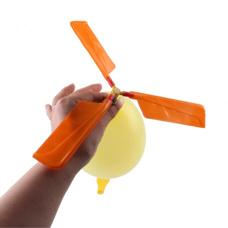 Воздушный шар вертолет DIY веселье физика эксперимент домашний материал