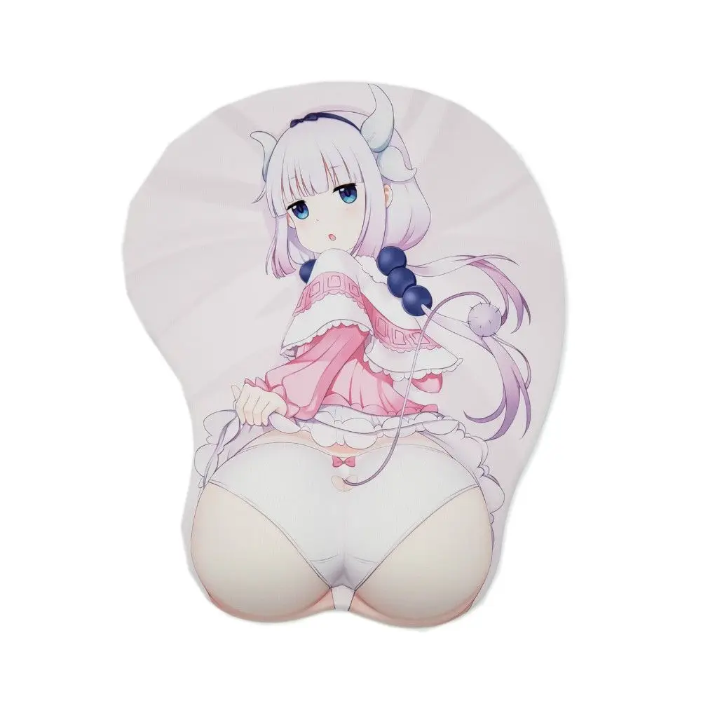 Kobayashi san chi no maid dragon-Kanna Kamui аниме 3D коврик для мыши с силиконовым гелем для запястья Размер 26*22 см