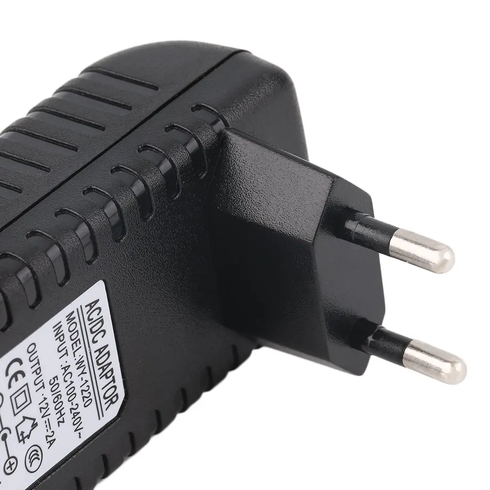 DC 12V 2A AC адаптер питания трансформатор для 5050 5630 3528 Светодиодная лента EU Высокое