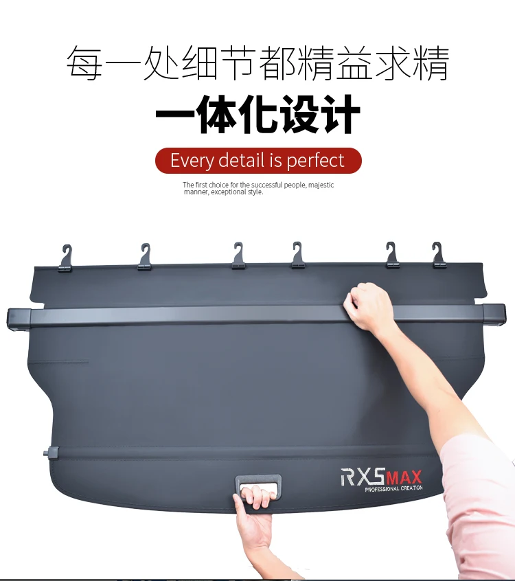 

For Buick Roewe RX5MAX RX5 2018-20 dedicated trunk cover material curtain rear curtain retractable space Car accessories styling