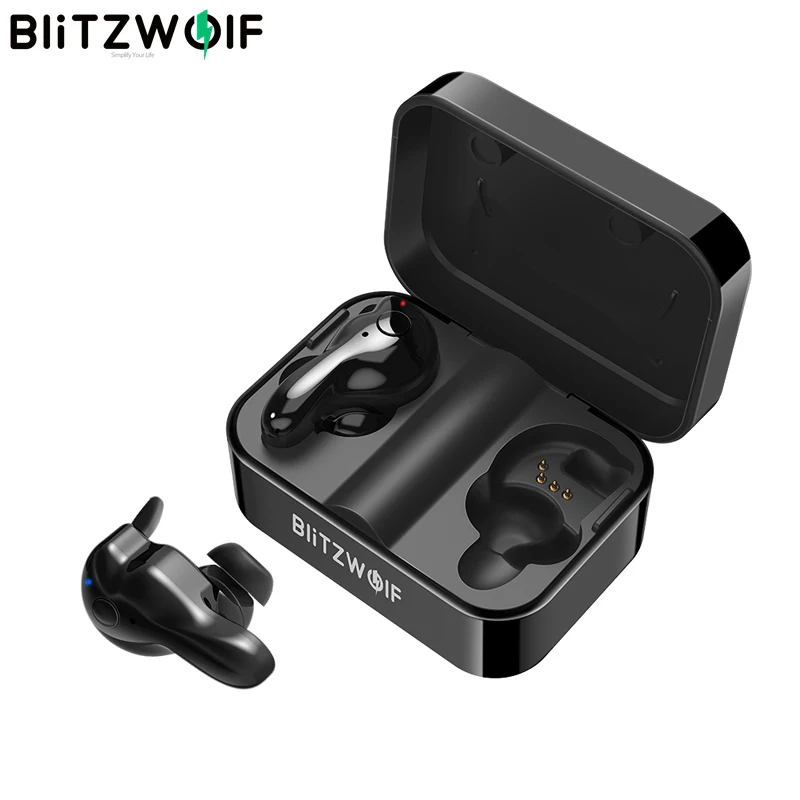

Беспроводные спортивные наушники Blitzwolf, TWS наушники с bluetooth, Hi-Fi стерео наушники с двойным микрофоном