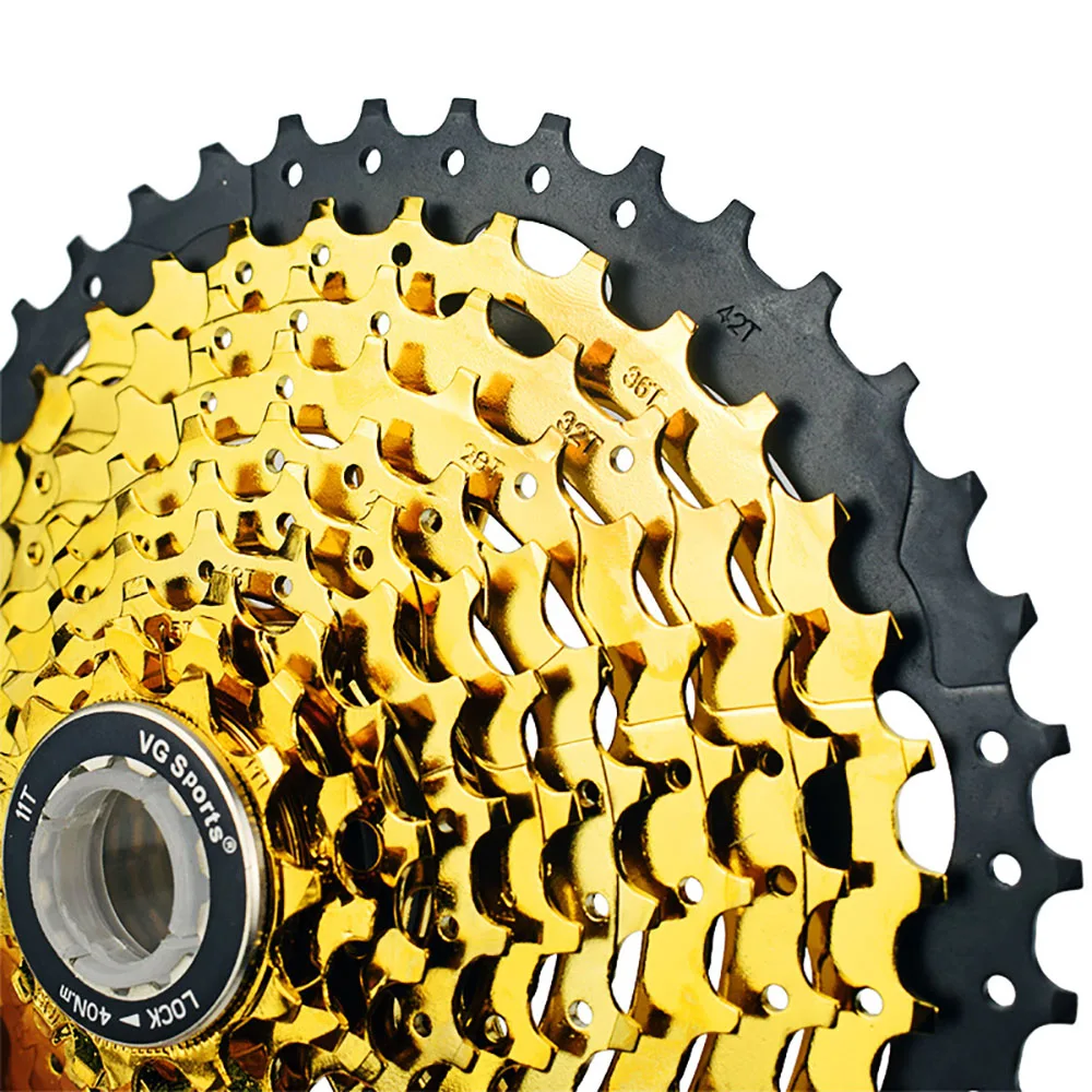 MTB велосипедная кассета 10 скоростей 11-42T Серебряная велосипедная кассета маховик 10S 10V CNC стальная Запчасти для горного велосипеда