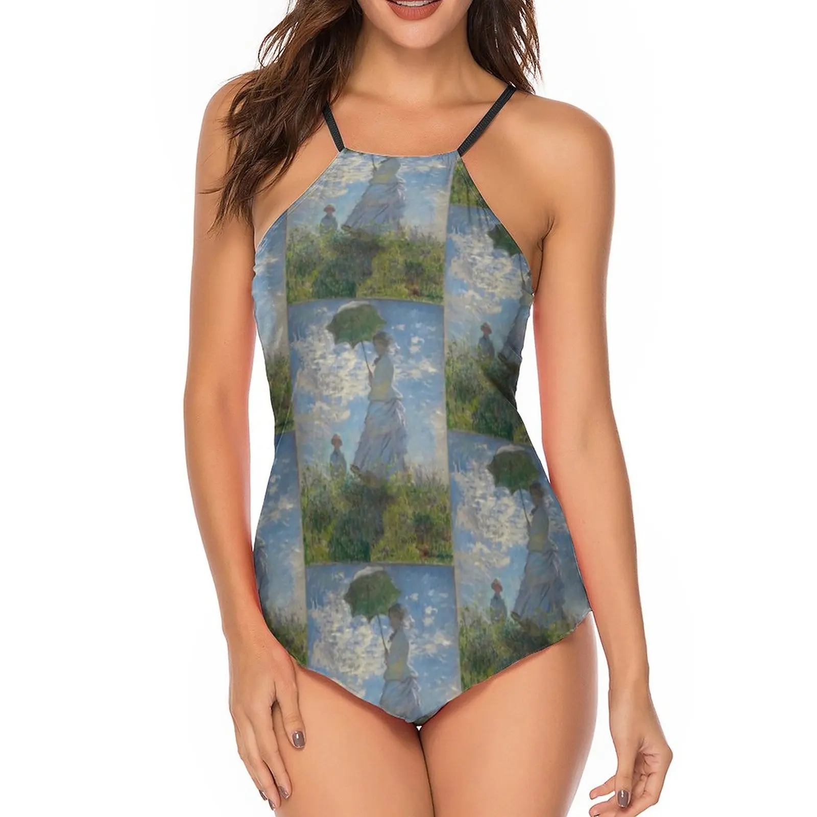 

Купальник-танкини Monet, купальник на бретельках с большой грудью, дешевый купальный костюм из 2 предметов для обычного серфинга