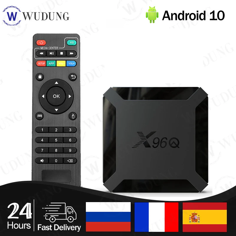 

High Quality X96Q Smart TV BOX Android 10.0 Allwinner H313 Quad Core 2GB 16GB 4K HD Set-Top Box PK X96 Mini Fast Shipping